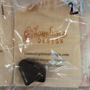 Black Onyx tumble stone  sealed in package not touched